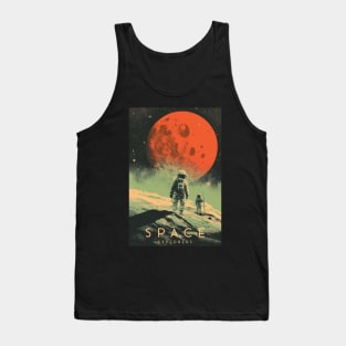 Space Adventure Vintage Travel Poster Tank Top